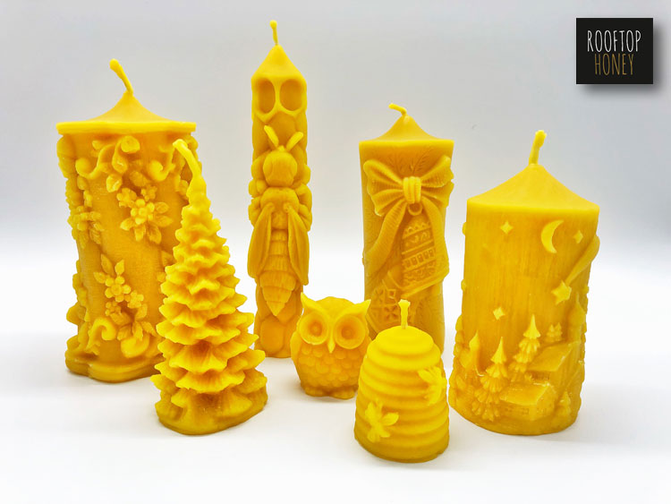 Bienenwachskerze Detail