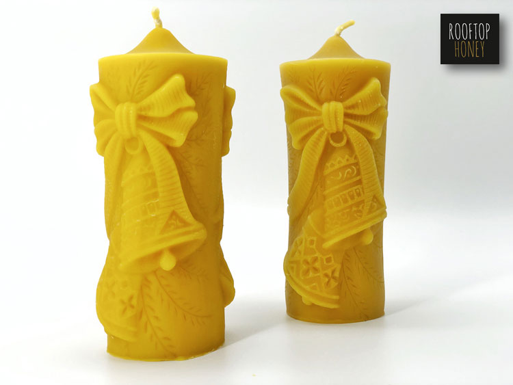 Naturkerze aus Bienenwachs